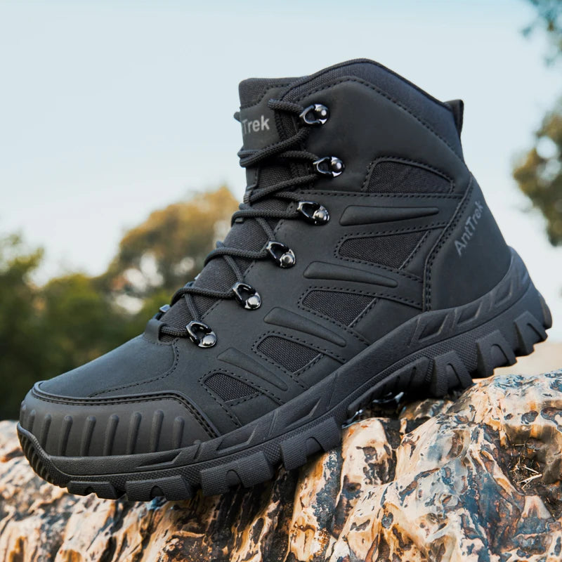 Men's field training boots four seasons new anti-slip comfort breathable lightweight wear-resistant outdoor hiking walking boots