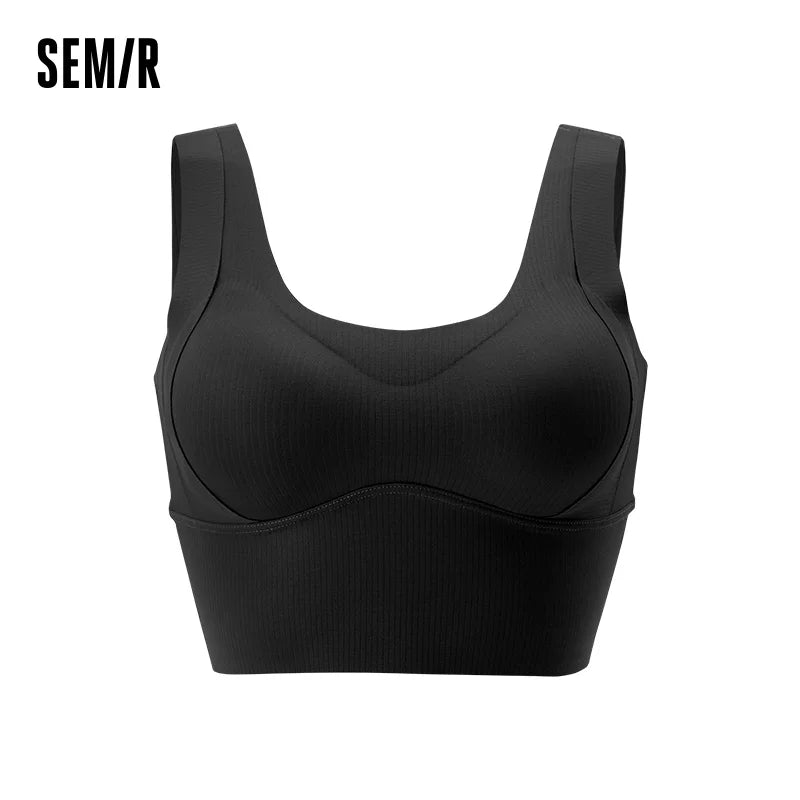 Semir Women Bra Ribbed Stretch Slim Fit Camisole 2026 Autumn Soft Close Fitting Base Layer Sleeveless Casual Top