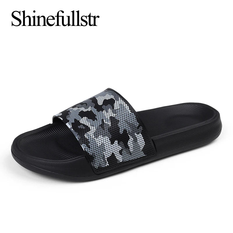 Summer Mens EVA Camouflage Slippers Men Slides Slippers Cheap Anti Slip Soft Comfortable Slipper Size 39-46 47 48