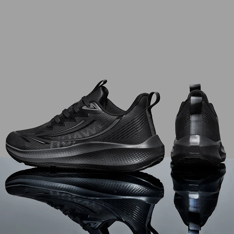 Men's plus-size high-quality racing running shoes Four Season lightweight breathable casual sports shoes Students speed sneakers