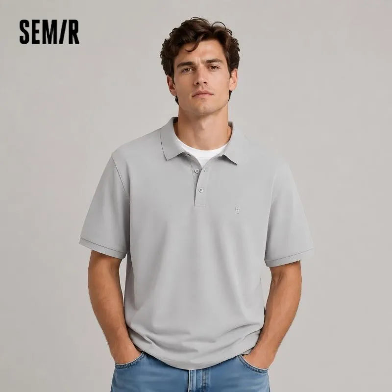 Semir Mens Polo 2026 Classic Lapel Knitted Moisture Wicking Quick Dry Cool Feeling Antibacterial