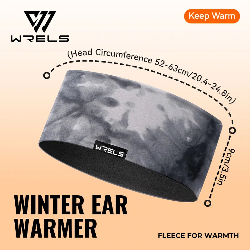 WRELS Ear Warmers Headband Windproof Sweat Wicking Cold-Proof Ear Covers Ski Sport Headband Men Women Outdoor Running Hair Band