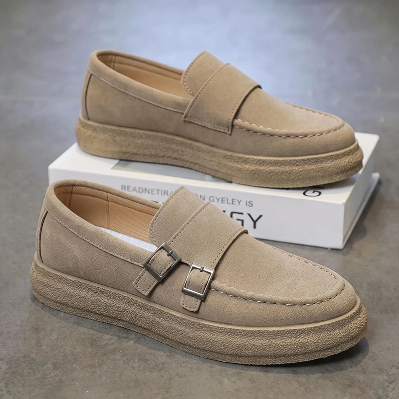 Men's slip on Lazy casual shoes four seasons new breathable light soft-sole non-slip comfort youth Joker outdoor walking shoes