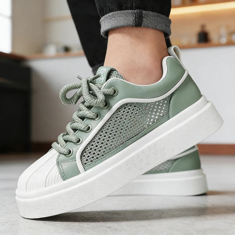 Men's breathable heighten casual shoes thick sole summer new comfort outdoor walking shoes Fashion youth Joker sports board shoe