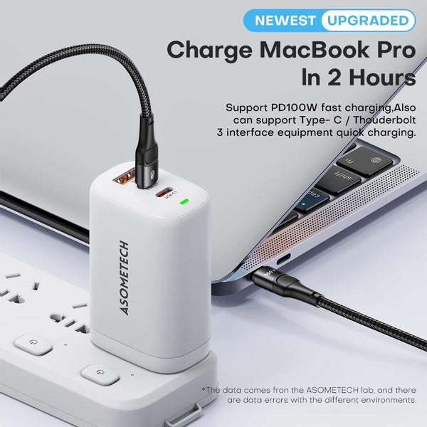ខ្សែសាក USB Type C ដល់ USB C 100W PD សាកលឿន ខ្សែសាកទិន្នន័យ សម្រាប់ Macbook Samsung Huawei Xiaomi Type-C USB C Cable 3M