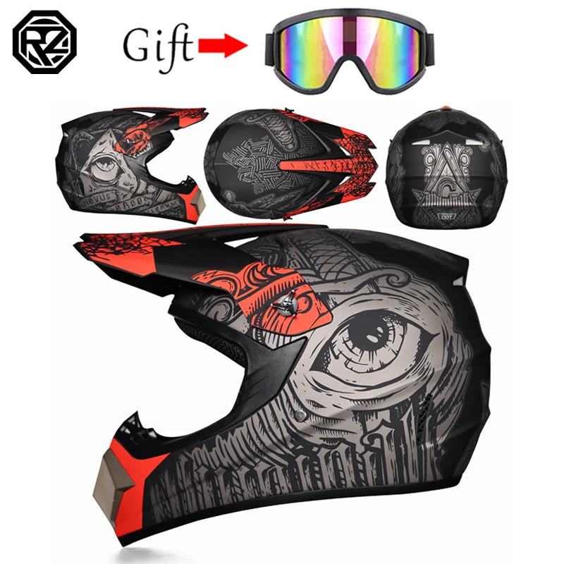 Children and adolescents professional full coverage motorcycle off-road race helmet bike AM DH helmet capacity motocross casso