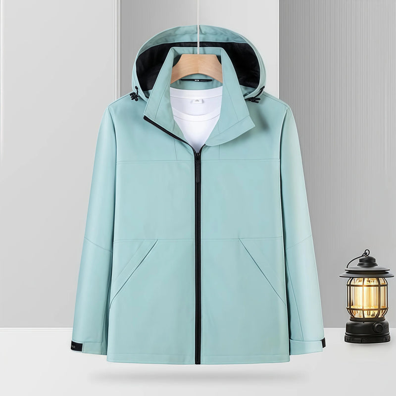 Autumn outdoor Hooded pure color  casual  Single layer down jacket waterproof windproof  outdoor  travel couple clothes