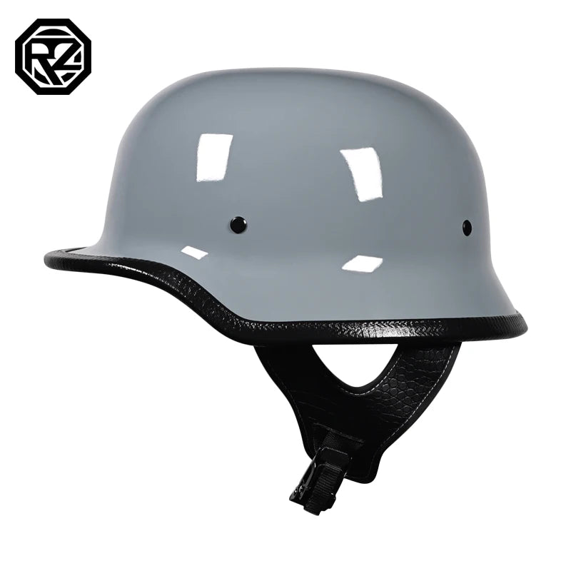 Motorcycle Retro Helmet World War II German-style Steel Helmet ABS Cruising Half Helmet