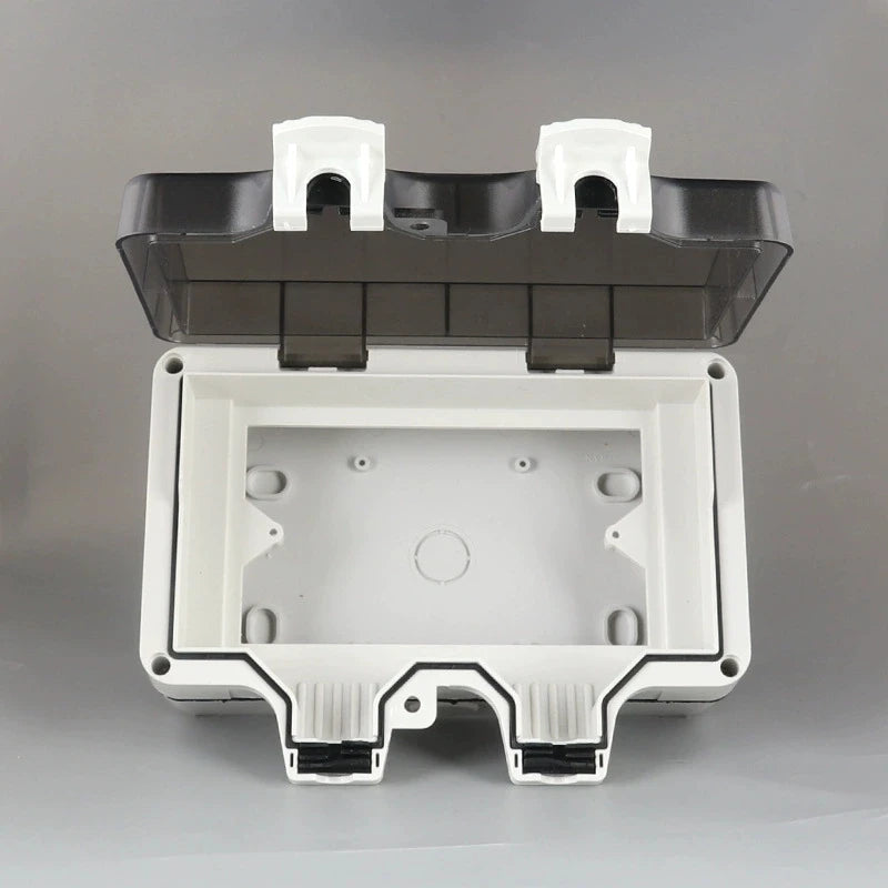 IP66 Waterproof Socket Universal UK Dual USB Outdoor Power Outlet,Kitchen And Bathroom Plug Adapter,Waterproof Rainproof Box