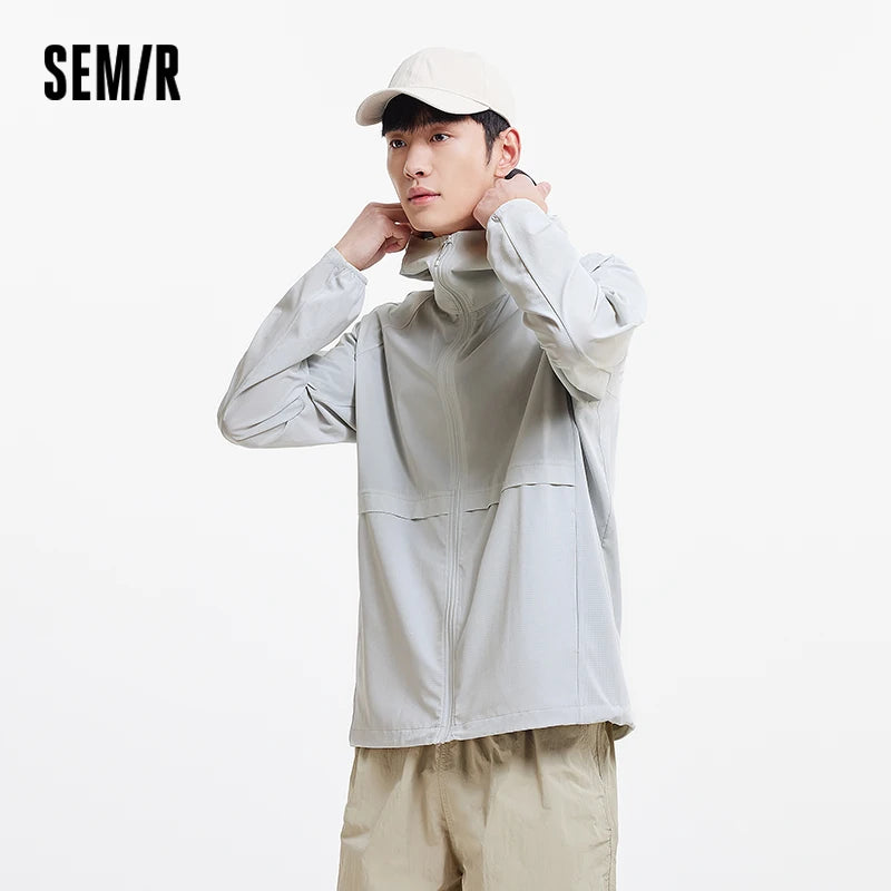 Semir Mens UV Jacket 2026 Hooded Cool Feeling Breathable Tops Outdoor Sports Fashion Casual Style Soft Comfortable