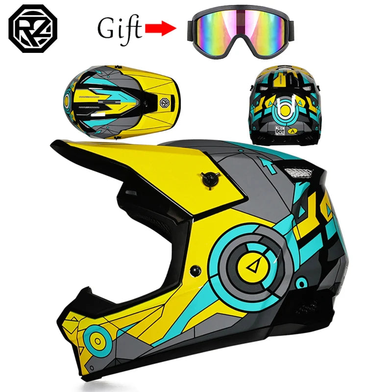 ORZ high-quality Motorcycle Helmet Off-road Helmet Bike Downhill AM DH Cross Helmet Capacete Motocross Casco