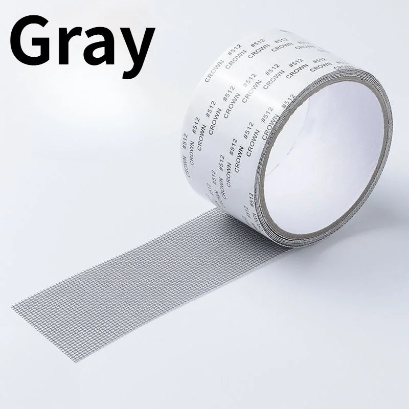 1Roll Window Screen Repair Tape,Anti Insect Mosquito Mesh, Broken Holes Repairing Strong Self Adhesive Window Screen Repair Tape