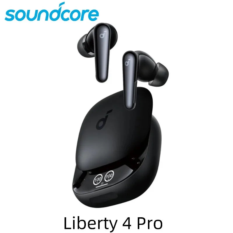 កាសស្តាប់ត្រចៀកឥតខ្សែ Anker Soundcore Liberty 4 Pro ប៊្លូធូស TWS ឥតខ្សែ LDAC ដែលមានគុណភាពបង្ហាញខ្ពស់ កាត់បន្ថយសំឡេងរំខានជ្រៅក្នុងត្រចៀក កាសស្តាប់ត្រចៀកកីឡា