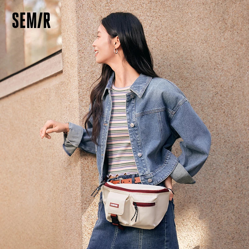 Semir Men Bag Workwear 2026 Multi Pocket Outdoor Crossbody Urban Casual Everyday Style Soft Comfortable Daily Wear Trendy