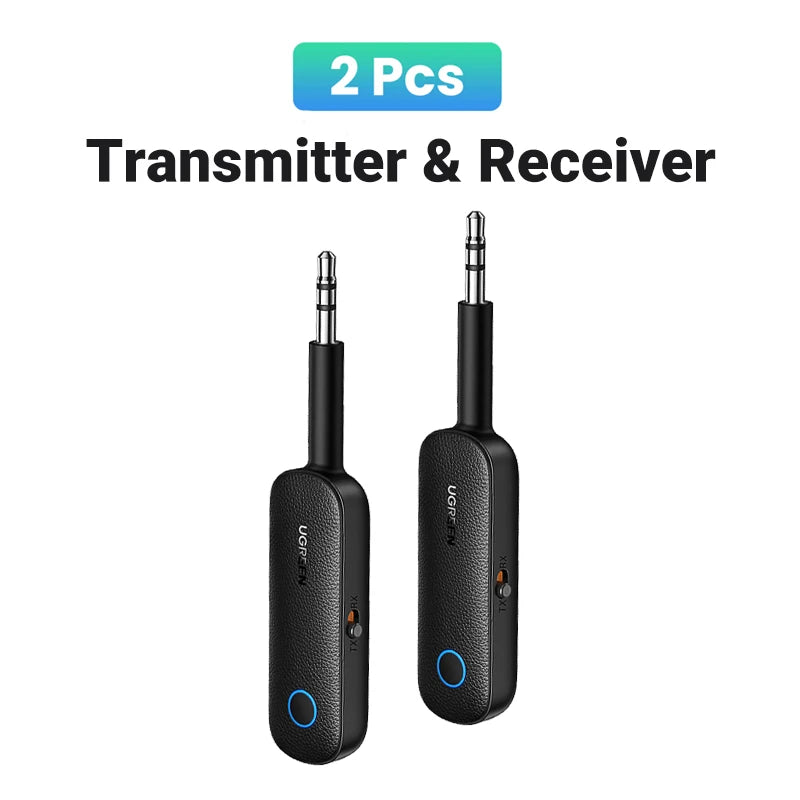【RU】UGREEN 2-in-1 Bluetooth AUX 5.0  3.5mm for Earphones TV Car Audio