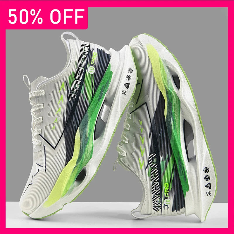 Unisex Sports Shoes Fashionable Mesh Breathable Outdoor Running Shoes Soft Sole Shock-absorbing Anti Slip Training Shoes for Men