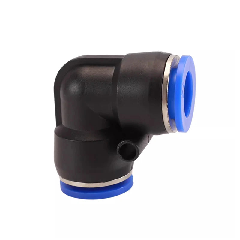 50/100/500/1000 Pcs Pneumatic Quick-Plug Connector PV-4/6/8/10/12/14/16 Right-Angle Elbow Connection Air Pressure PU Trachea