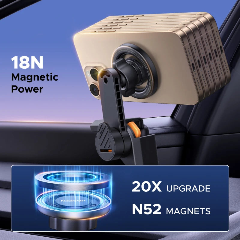UGREEN Magnetic Phone Holder For Car Touchscreen Tesla Triangular Structure For Magsafe iPhone 16 15 Pro Max Samsung S25 Xiaomi