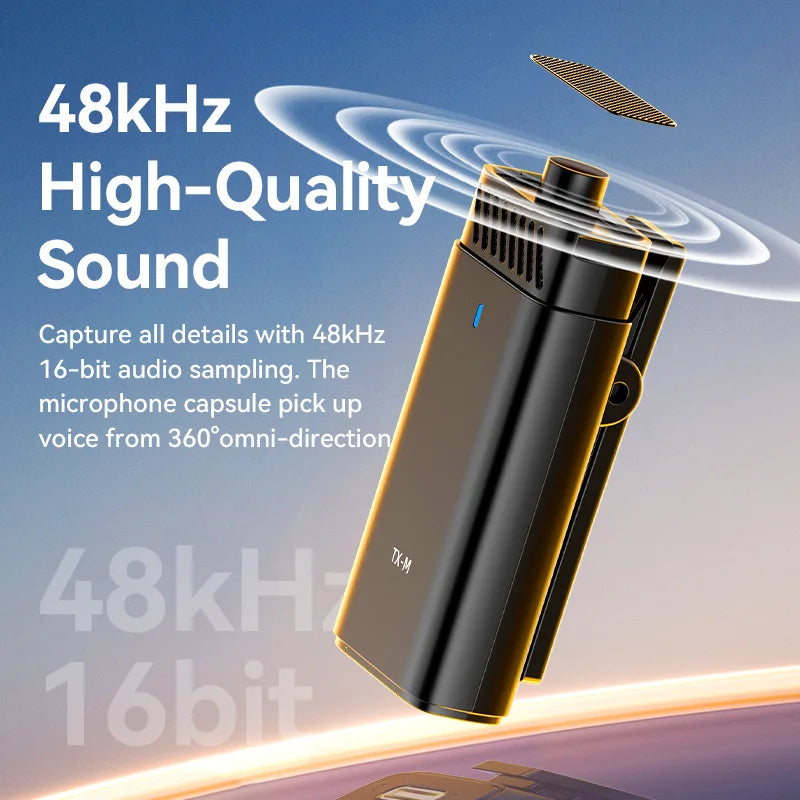 មីក្រូហ្វូនឥតខ្សែ Ulanzi Dual Channel ដែលអាចថតសំឡេងបាន 98 ហ្វីត សម្រាប់ថតវីដេអូ Vlog លើស្មាតហ្វូន