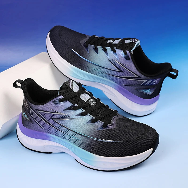Mens Running Shoes 2025 New High Quality Jogging Shoes Fashion Casual Flat Lace-up Lightweight Sneakers for Women