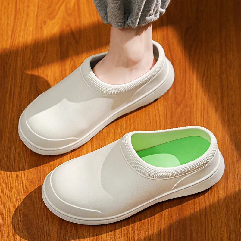 Hotel Chef Shoes Four Seasons Waterproof Non-Slip Oil-Proof Kitchen Work Shoes Light Outdoor Men's Casual Labor Insurance Shoes