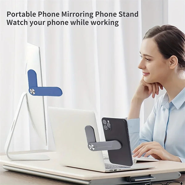 1pc Magnetic Folding Holder Phone Stand Holder Dual Screen Extension Multi Screen Adjust Support Laptop Side Mount Bracket