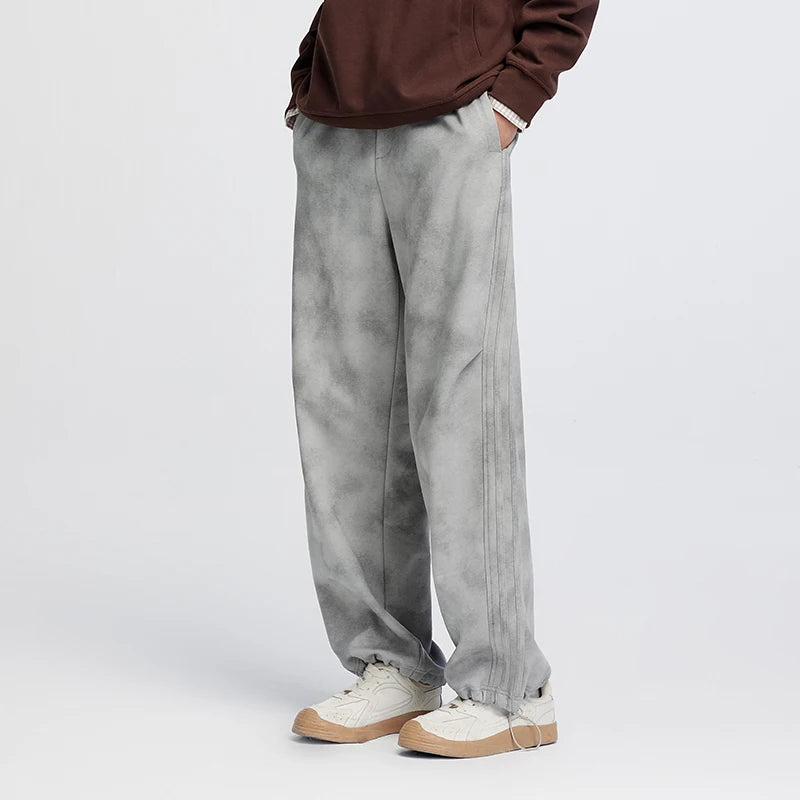 Semir Men Pants Washed Loose Straight Drapey Knit Street Casual Style Trendy Autumn Trousers Urban Daily Wear 2026