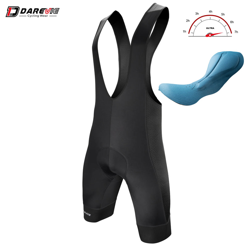 ខោខ្លីជិះកង់បុរស DAREVIE អ៊ីតាលី Elastic Interface® 120kg/m³ Pad PRO Level ខោខ្លីជិះកង់ MTB ផ្លូវសម្រាប់បុរស