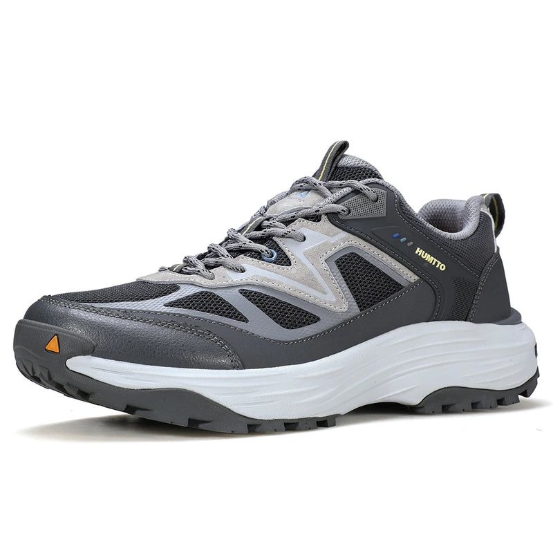 HUMTTO Non-slip Hiking Shoes for Men Breathable Sports Shoe Man Leather Outdoor Sneakers Designers Men's Casual Trekking Boots