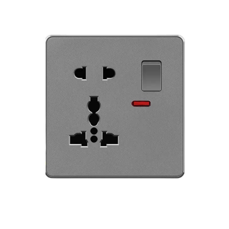 Grey UK USB Plug type c 18W Fast Charging Wall Socket, Universal 3.1A USB C socket, Water heater electrical light switch panel