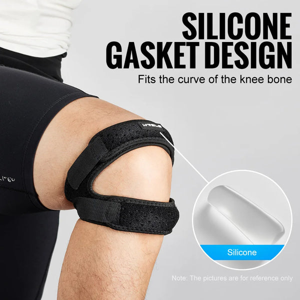WRELS 1Pcs Sports Patella Strap Adjustable Knee Sleeve Professional Patella Knee Brace Pro Support for Running Riding Football