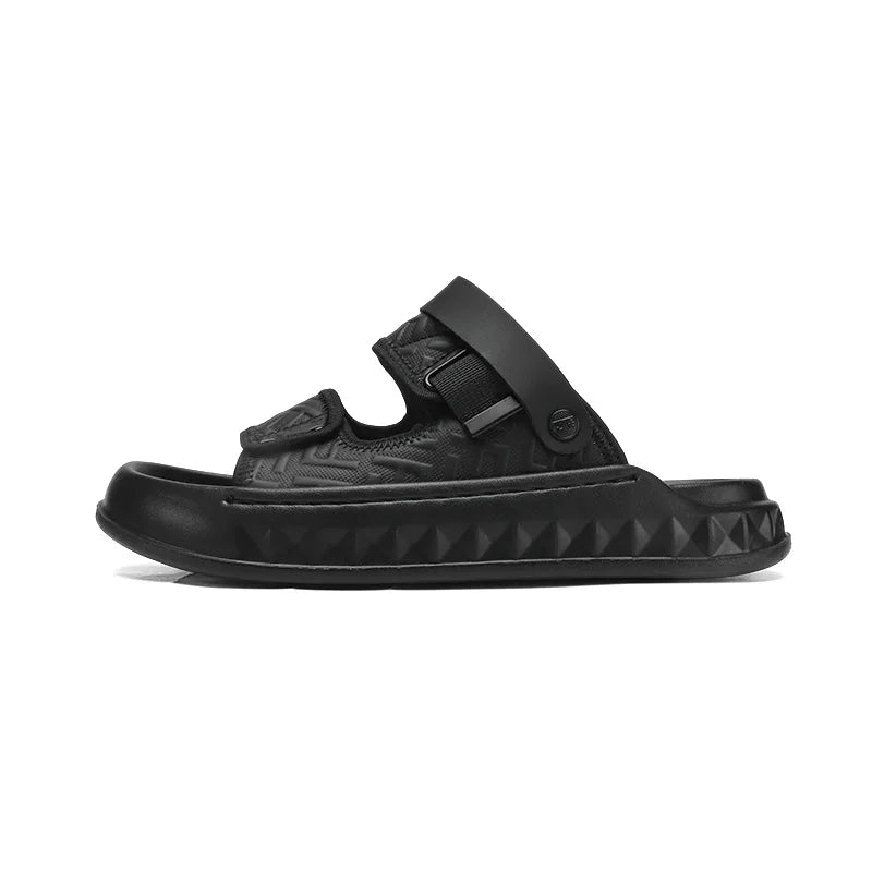 Men's Casual Slip-On Sandals Summer Soft-Sole Breathable Lightweight Outdoor Walking Shoes Fashion Sports Dual-Purpose Slippers