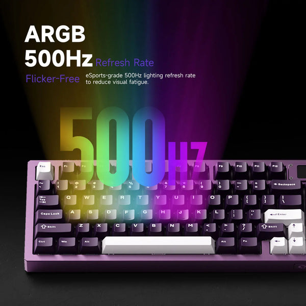 Akko MOD007 V5 HE ក្ដារចុចម៉ាញ៉េទិច មានអេក្រង់បង្ហាញ 75% Rapid Trigger 0.005mm 8K RGB Gaming ក្ដារចុចមេកានិច អាលុយមីញ៉ូម CNC