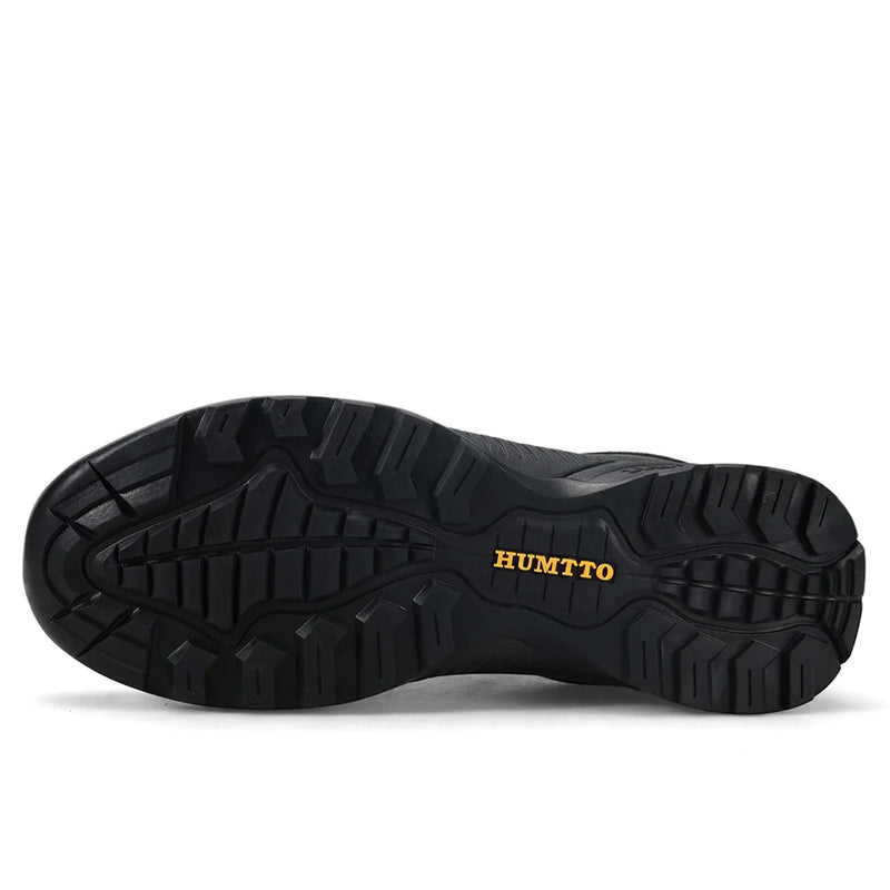 HUMTTO New Men's Hiking Shoes Breathable Non-slip Winter Outdoor Sneakers Luxury Designer Genuine Leather Trekking Shoes for Men