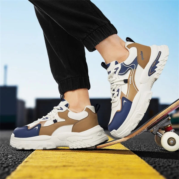 Chunky Sneakers Four Season Breathable Lightweight Outdoor Casual Walking Shoes Fashion Soft Sole Sports Running Shoes Board Sho