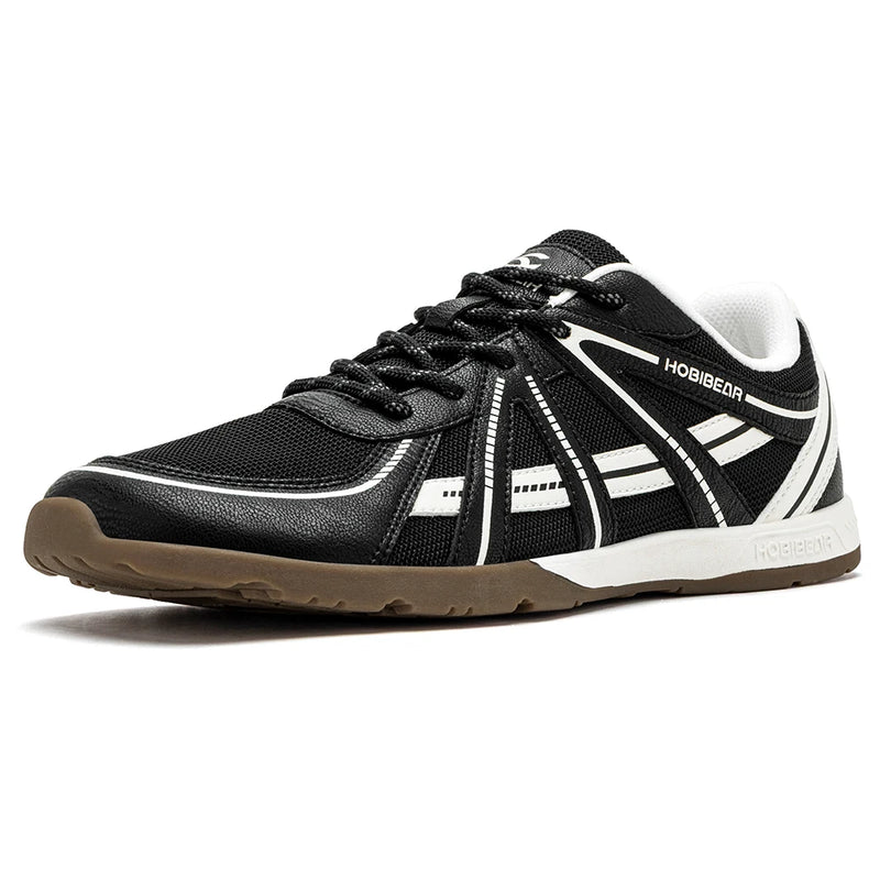 HOBIBEAR Wide Toe Box Walking Shoes Unisex Barefoot Cross Training Sneakers Classic Retro Lace-Up Running Shoes