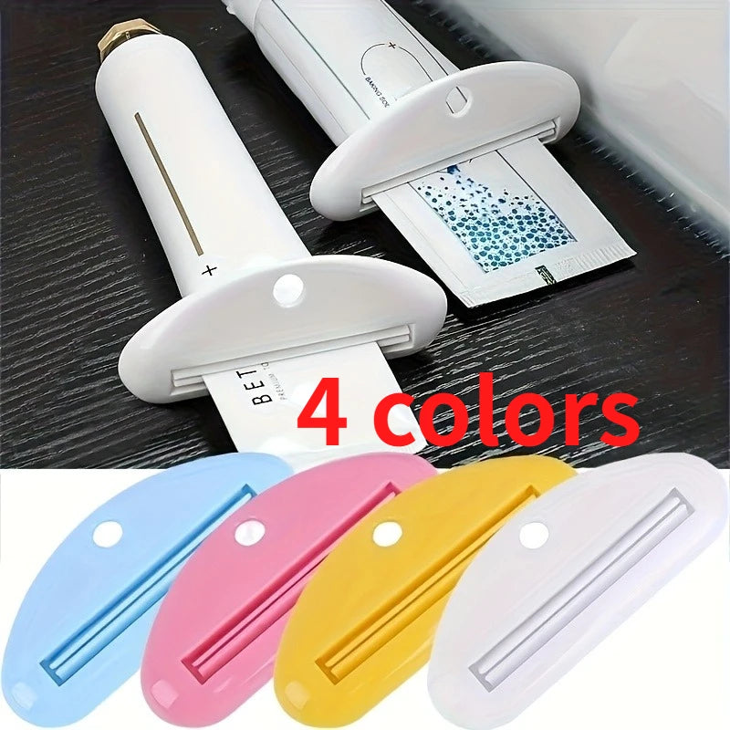 2Pcs Manual Toothpaste Squeezers - Ergonomic Grip, for Multifunction Squeeze toothpaste, facial cleanser and other items