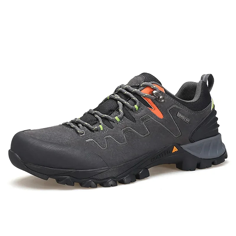 HUMTTO Trekking Boots for Men Breathable Camping Men's Sports Shoes Winter Hiking Shoes Outdoor Leather Designer Sneakers Man