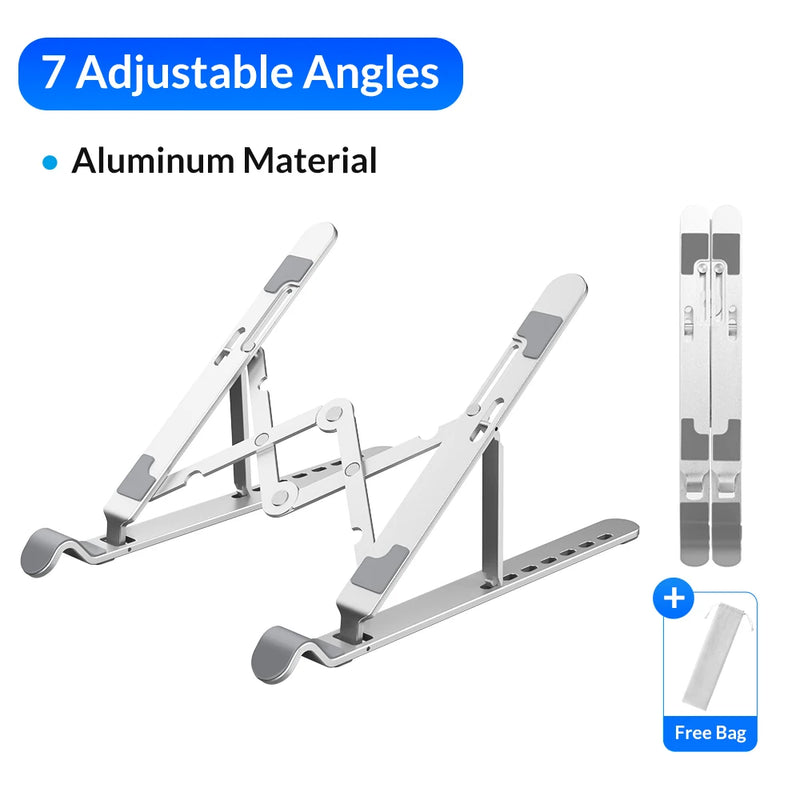 ORICO Laptop Stand Foldable Notebook Holder Portable Adjustable Aluminum Computer Monitor Holder for MacBook Tablet Base Stand