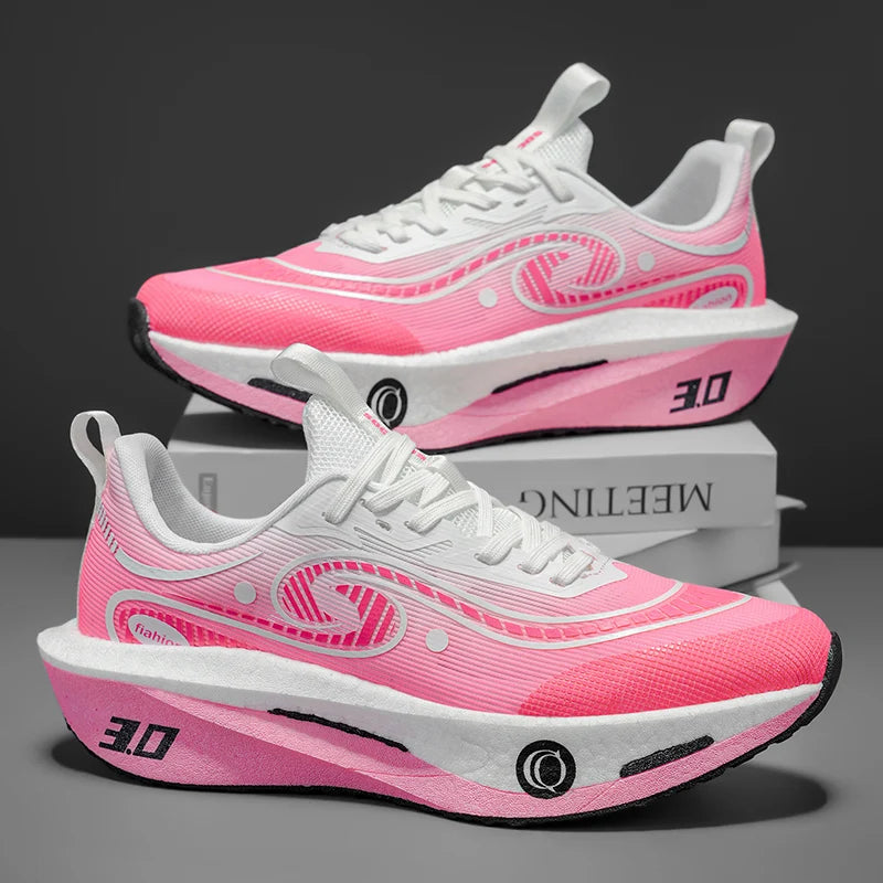 Couples Running Shoes 2025 New Professional Marathon Training Tennis Shoes Cushioned Breathe Outdoor Leisure Sneakers for Men