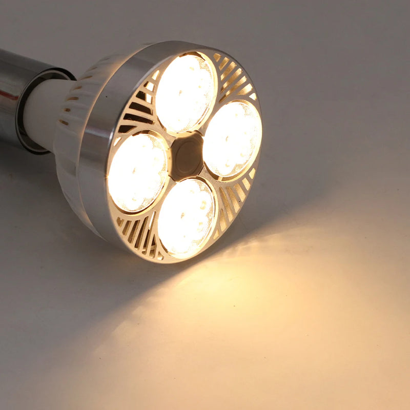 អំពូលភ្លើង LED 220V E27 PAR30 អំពូលភ្លើង LED 35W 45W ភ្លឺខ្លាំង មានកង្ហារត្រជាក់សម្រាប់បំភ្លឺផ្លូវ