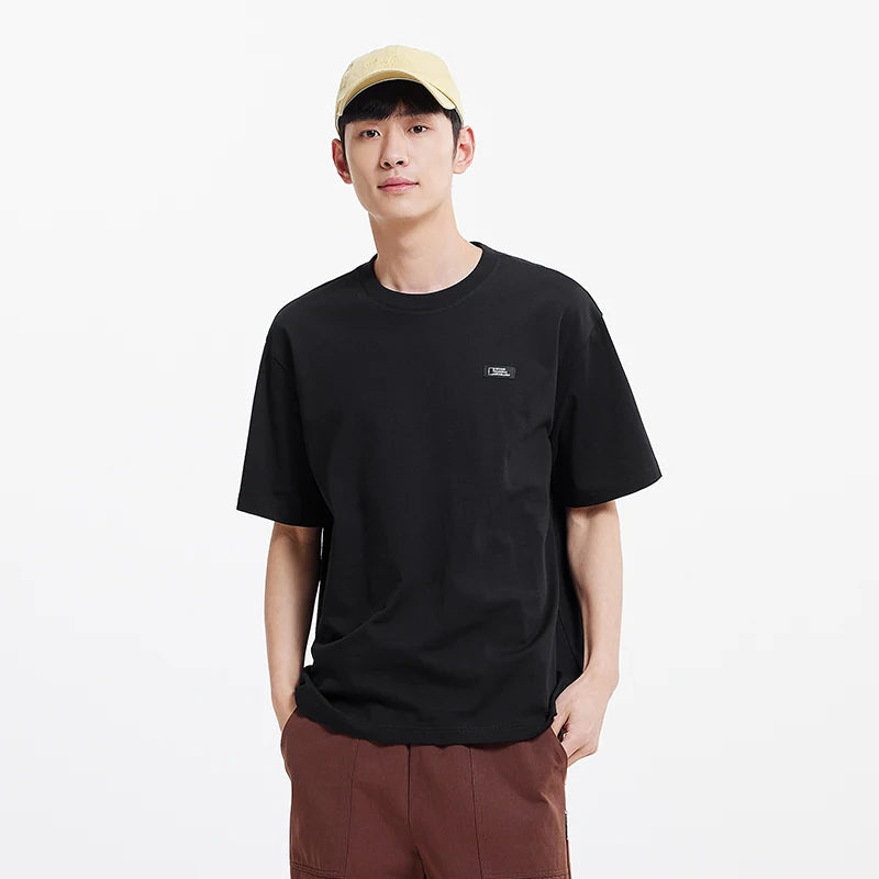 Semir Mens Tshirt 2026 Pure Cotton Knitted Couple Style Outdoor Printed Casual Soft Daily Wear