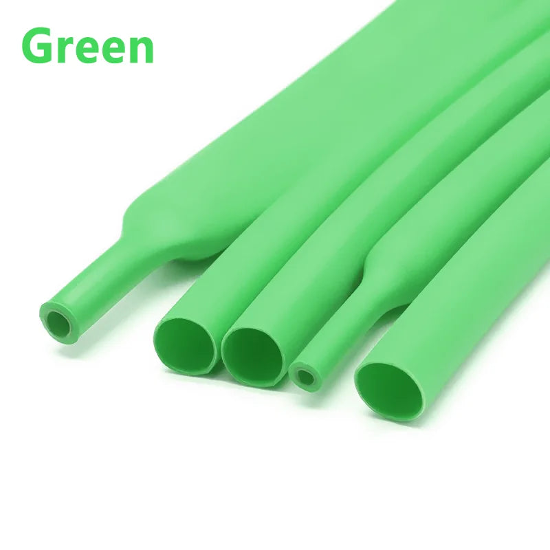50Meters 3:1 Dual Wall Heat Shrink Tubing – Black Adhesive Lined Polyolefin Cable Sleeve for Waterproof Insulation, Wire Repair