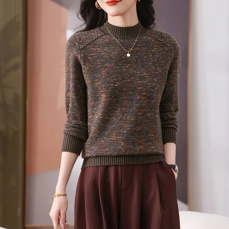 Short Sweaters For Women Pullover Tops Long Sleeve Basic Wear Spring Autumn Winter Jumper Knit Woman Clothing Pull Femme Shirt