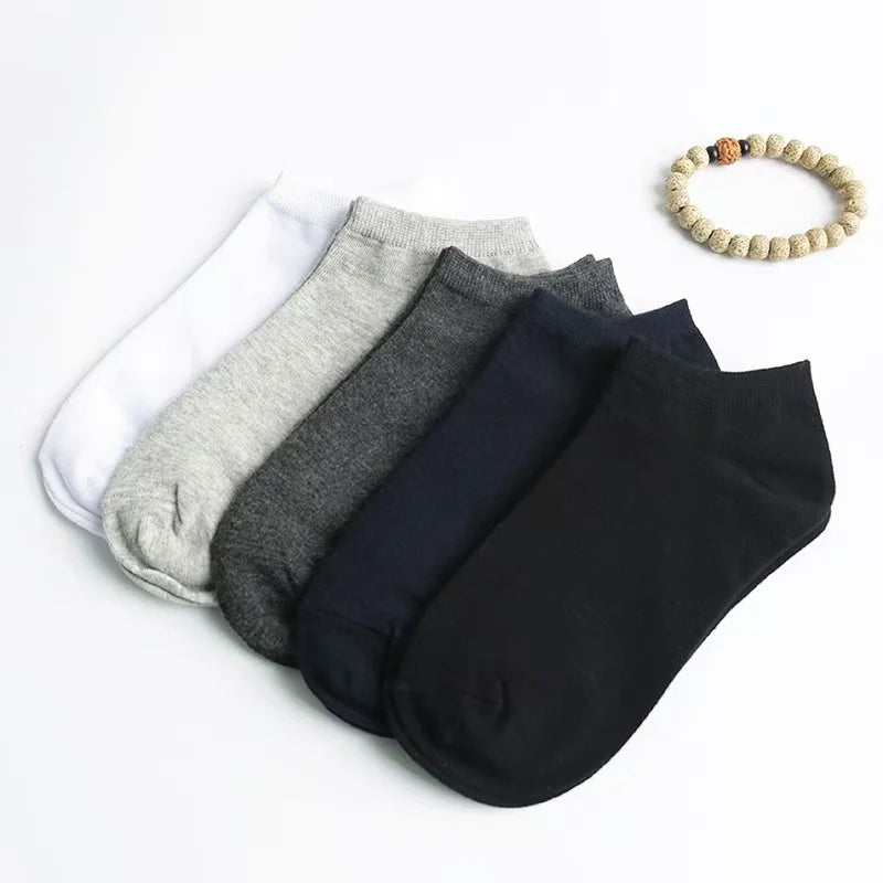 Men Women Cotton No Show Boat Socks Solid Black White Thin Breathable Sweat Wicking Low Cut Ankle Socks Spring Summer Wholesale