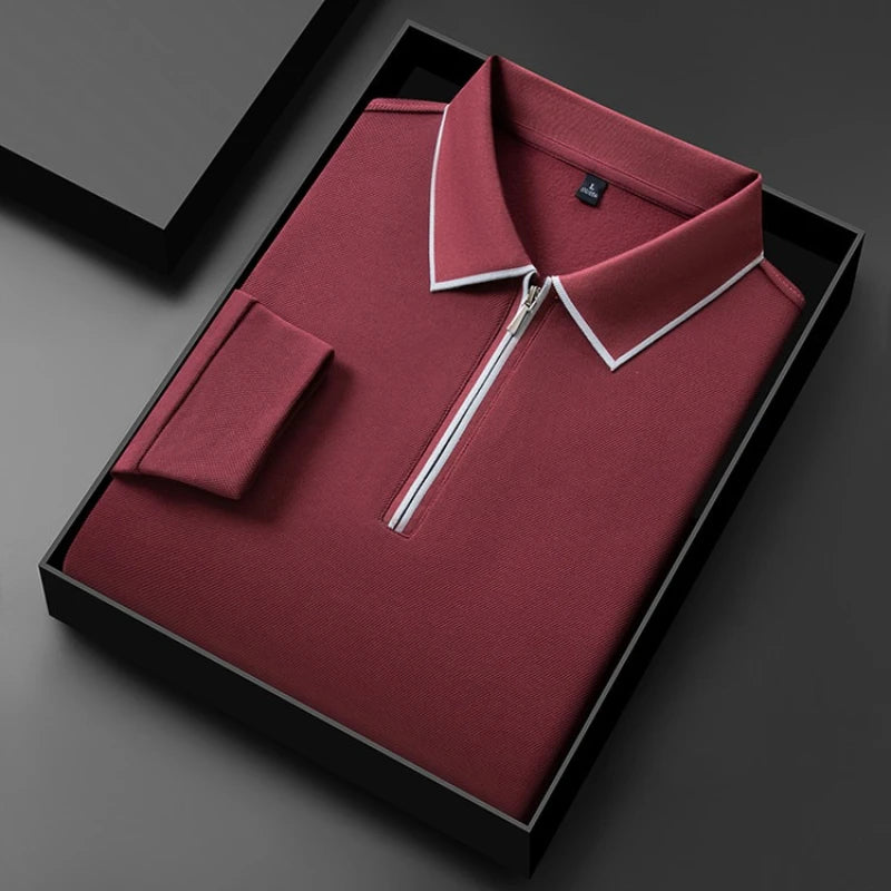 Polo Shirt: New Material and Technology for Ultimate Comfort and Quick-Drying Performance Men's Long-sleeve T-shirt