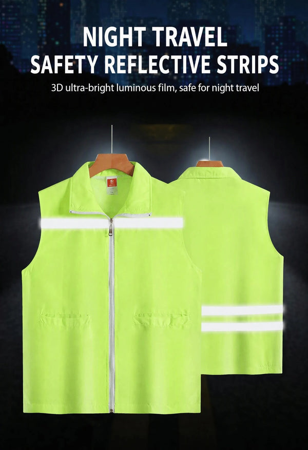 Volunteer advertising shirt Obvious waistcoat vest Sanitation volunteer supermarket staff work clothes substitute driver