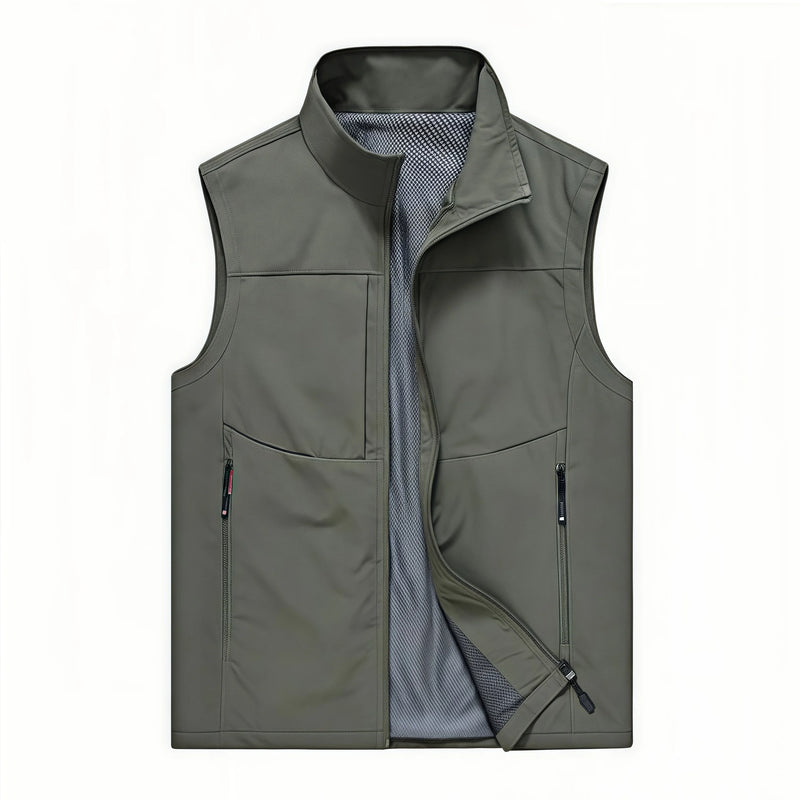 2026 Causal Hiking Fishing Vest Men Waterproof Windproof Sleeveless Running Jacket Motorcycle Outdoor  Biker Vest Men Clothing