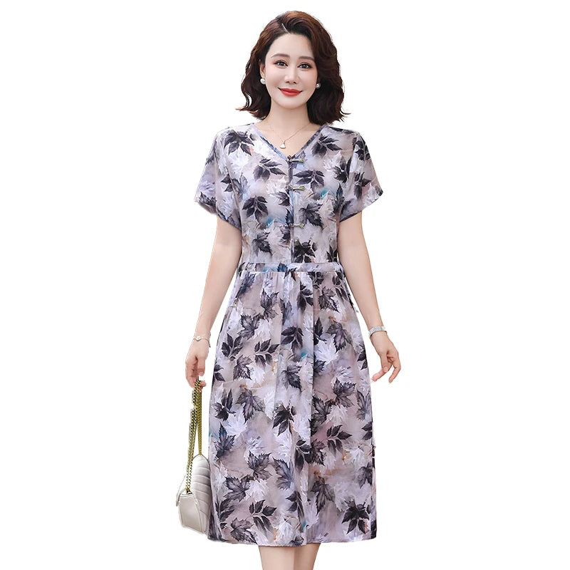 រ៉ូបរដូវក្តៅសម្រាប់នារី Vintage Bodycon រ៉ូប Office Lady Floral Midi រ៉ូប Elegant Casual Night Party Vestidos