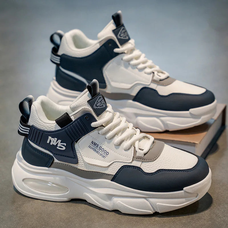 Men's Thick sole casual sneakers four season breathable light soft-sole non-slip fashion outdoor running shoes speed sports shoe